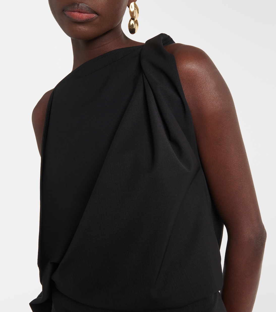 Robe midi Elena en laine mélangée | Proenza Schouler