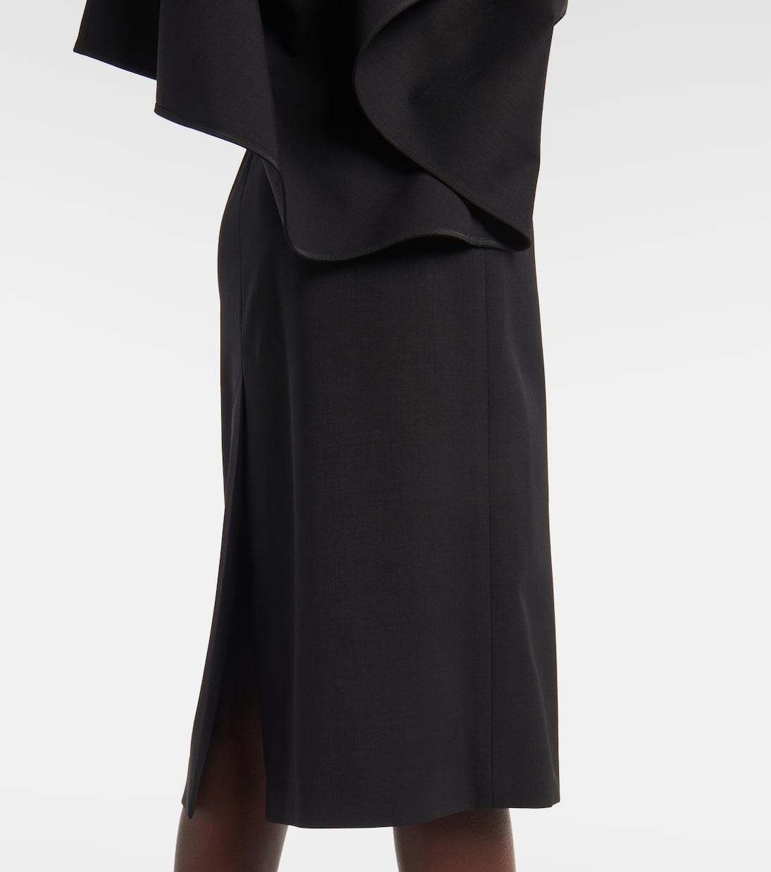 Robe midi Elena en laine mélangée | Proenza Schouler