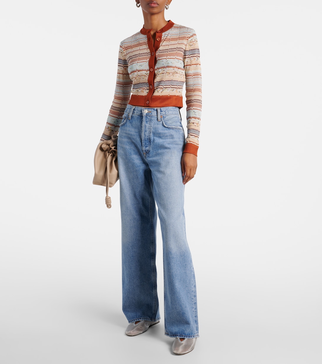 Cárdigan de lamé en zigzag | Missoni