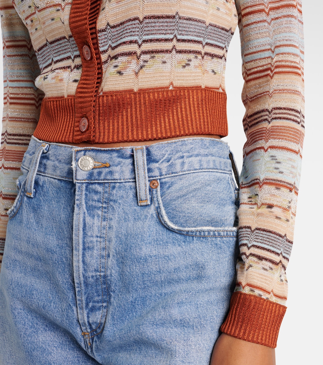 Cárdigan de lamé en zigzag | Missoni