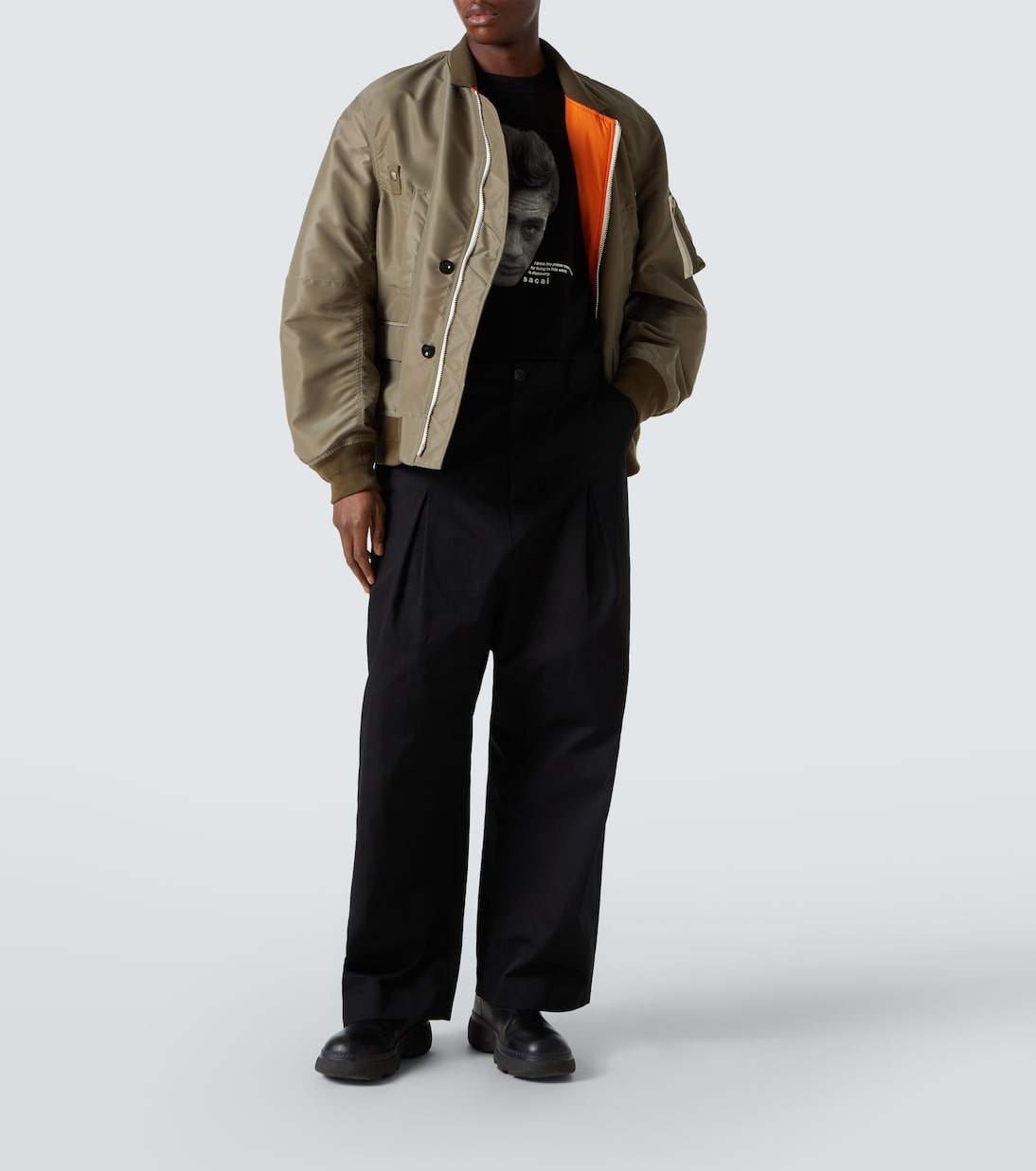 Technical twill bomber jacket | Sacai