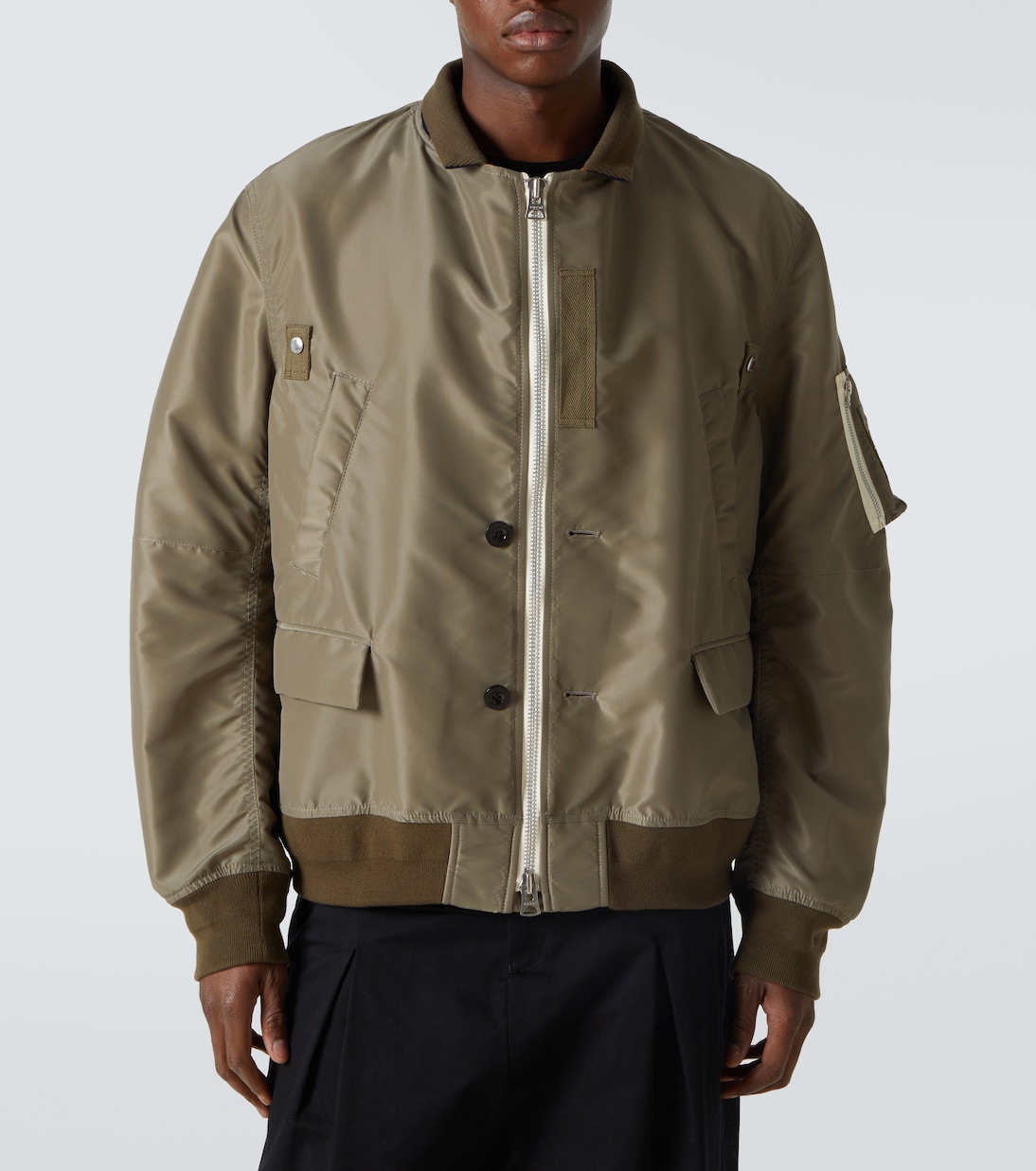 Technical twill bomber jacket | Sacai