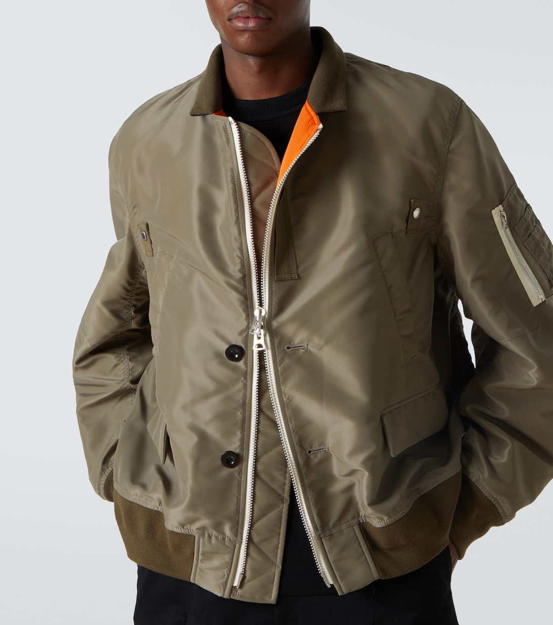 Technical twill bomber jacket | Sacai