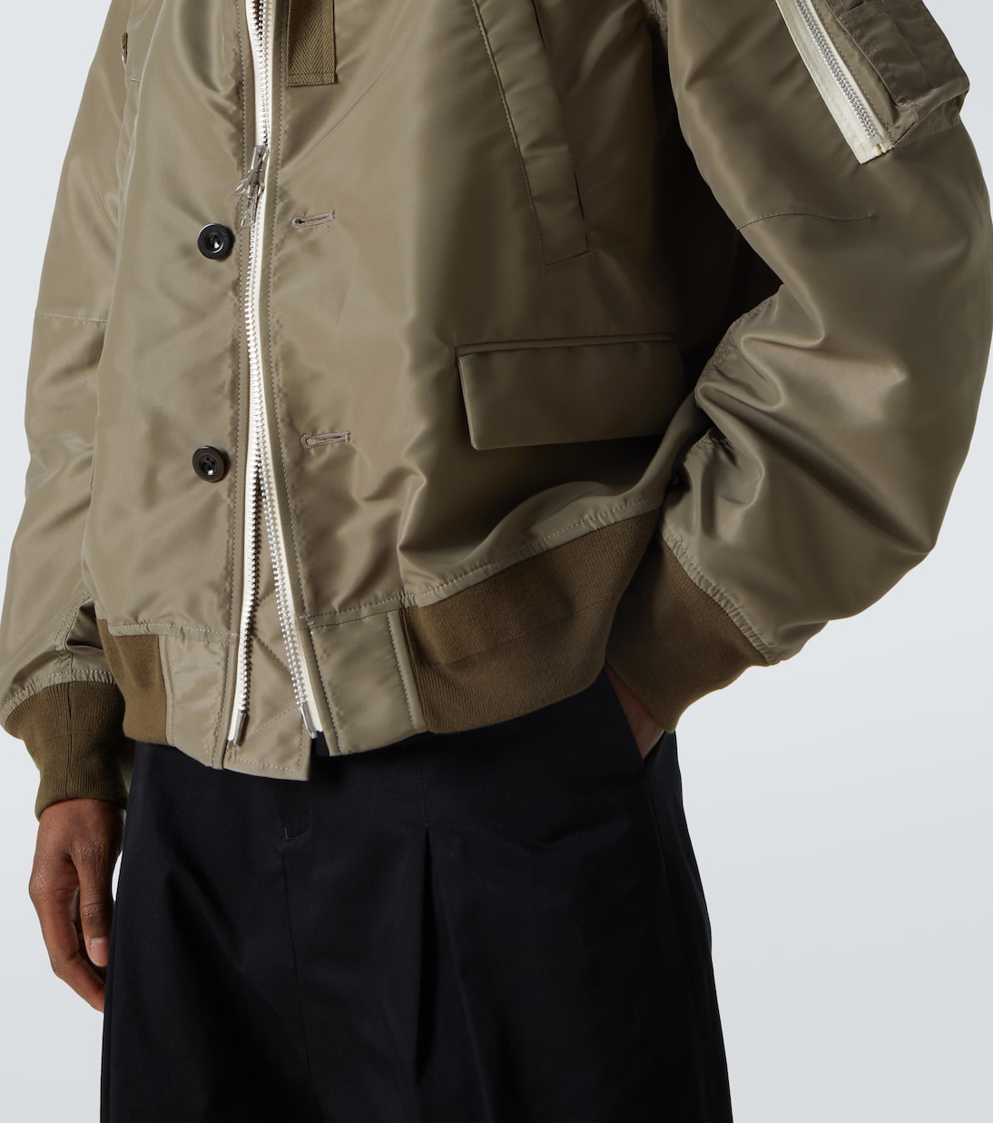 Technical twill bomber jacket | Sacai