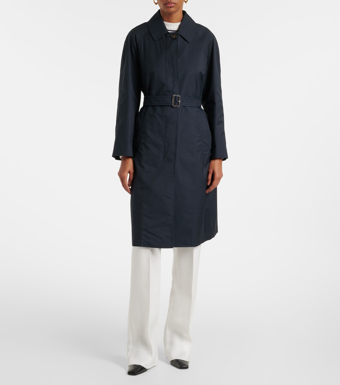 Abrigo Orleans de sarga de mezcla de algodón | Max Mara