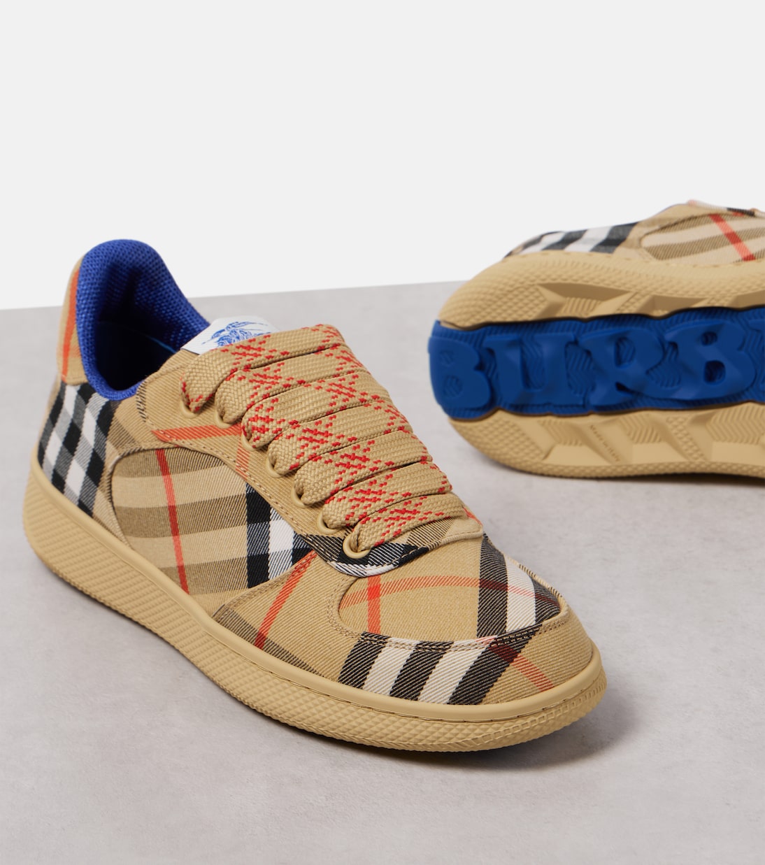 Baskets Burberry Check en toile | Burberry