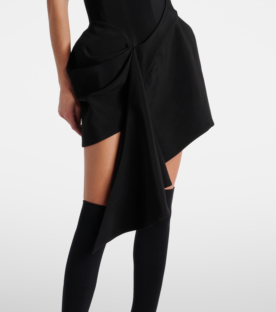 Asymmetric draped minidress | Mugler