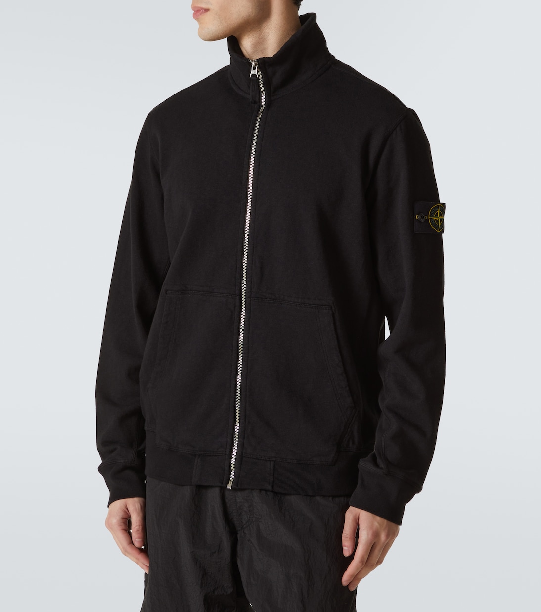 Cárdigan de algodón con cremallera | Stone Island