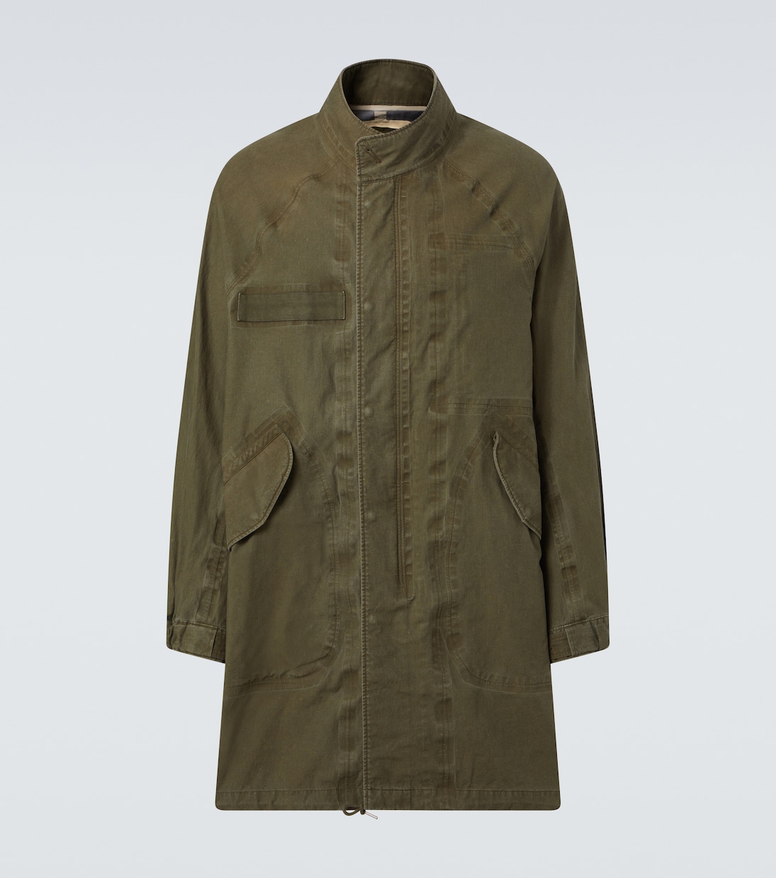 Parka Six-Five Fishtail in lino spalmato | Visvim