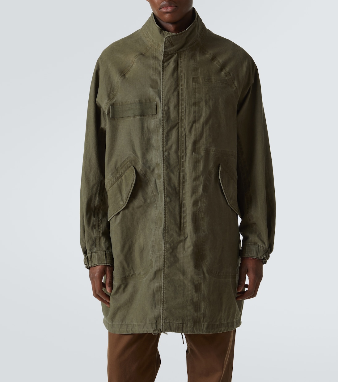 Parka Six-Five Fishtail in lino spalmato | Visvim