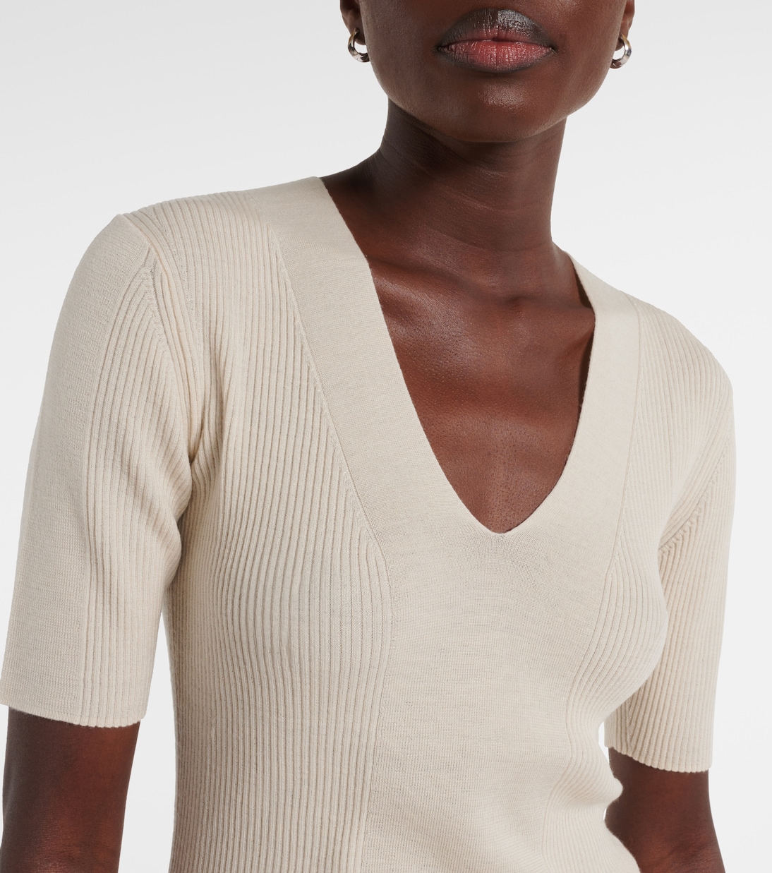 Top in maglia di lana a coste | Joseph