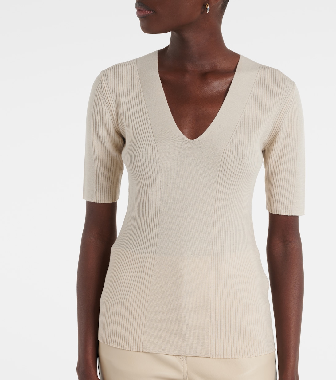 Top in maglia di lana a coste | Joseph
