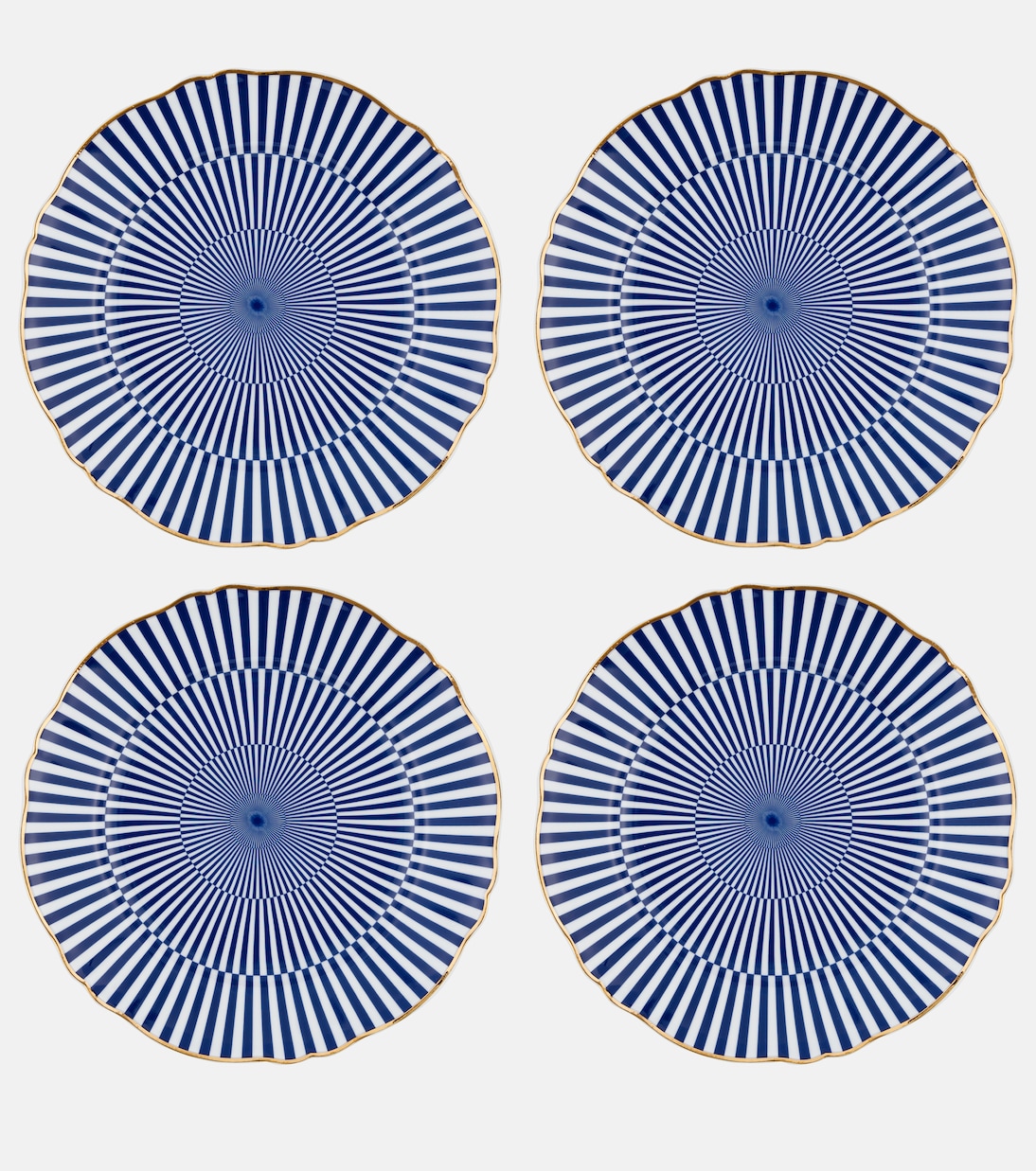 Arcane set of 4 porcelain dinner plates | Bitossi