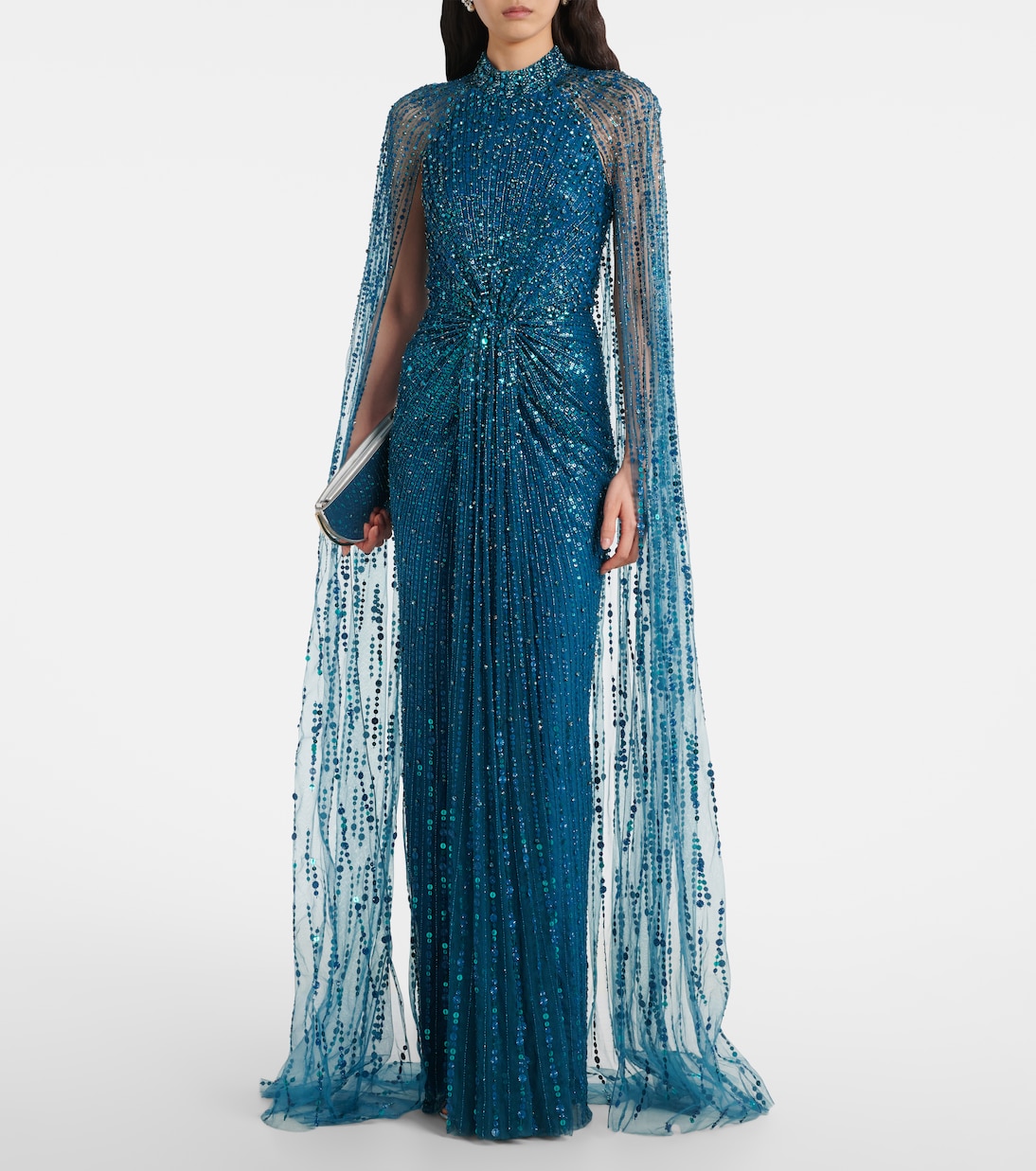Cairo sequined caped gown  | Jenny Packham