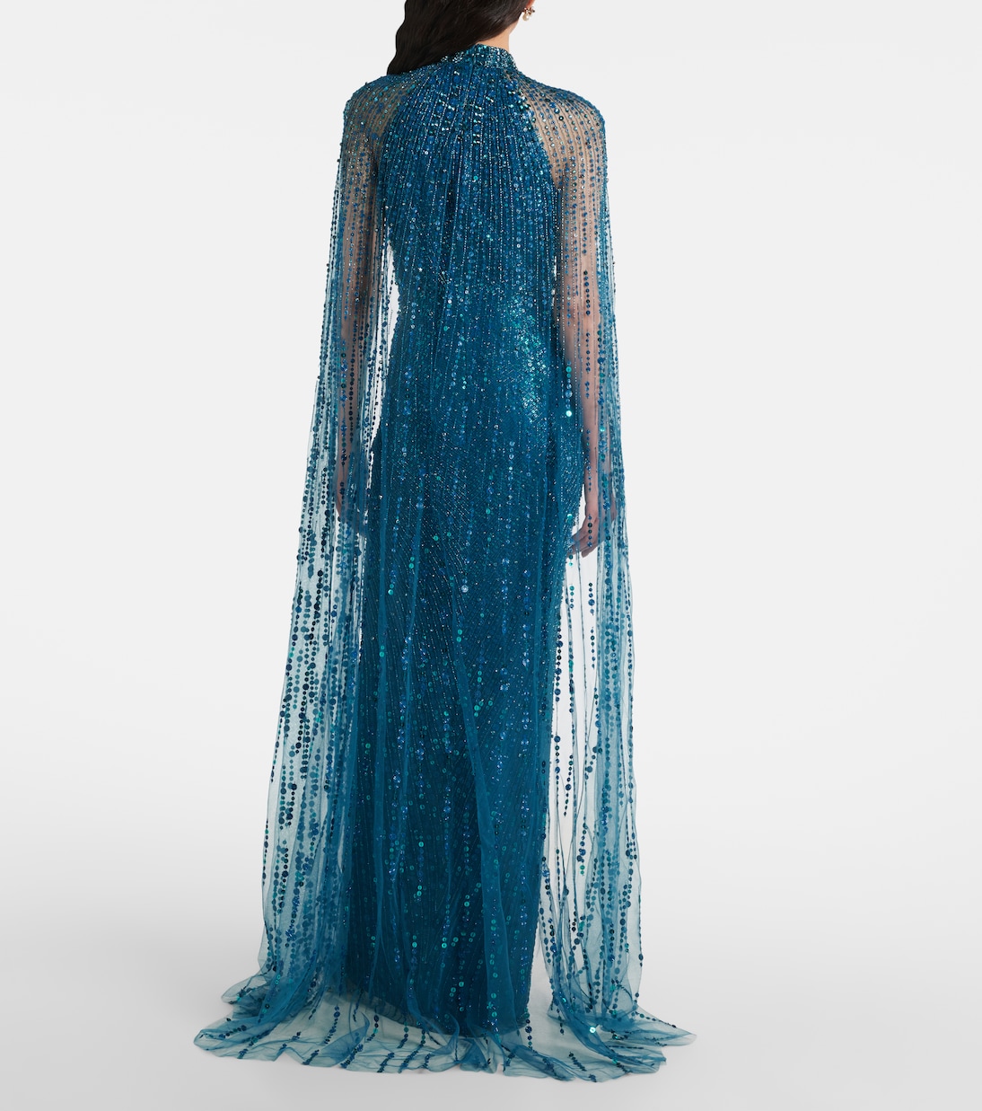Cairo sequined caped gown  | Jenny Packham