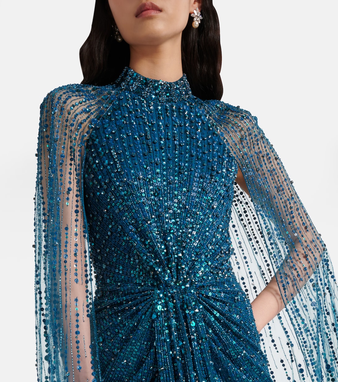 Cairo sequined caped gown  | Jenny Packham
