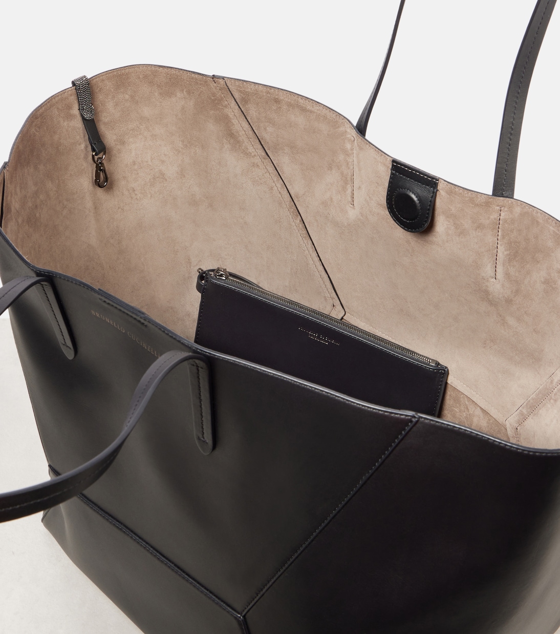 Tote BC Duo Large aus Leder | Brunello Cucinelli