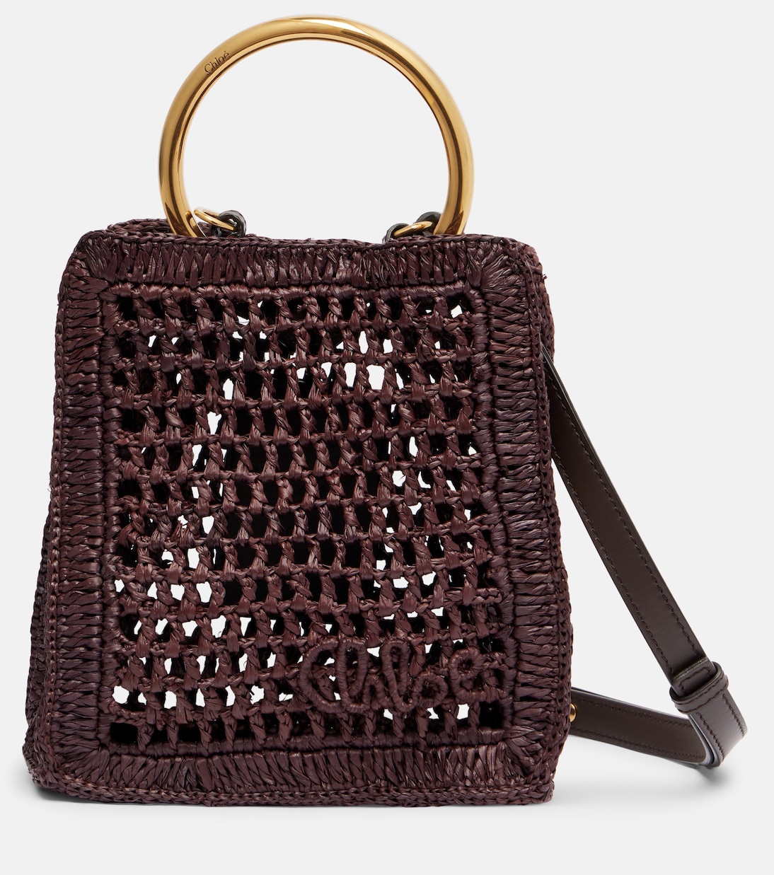 Summer Banana Mini raffia crossbody bag | Chloé