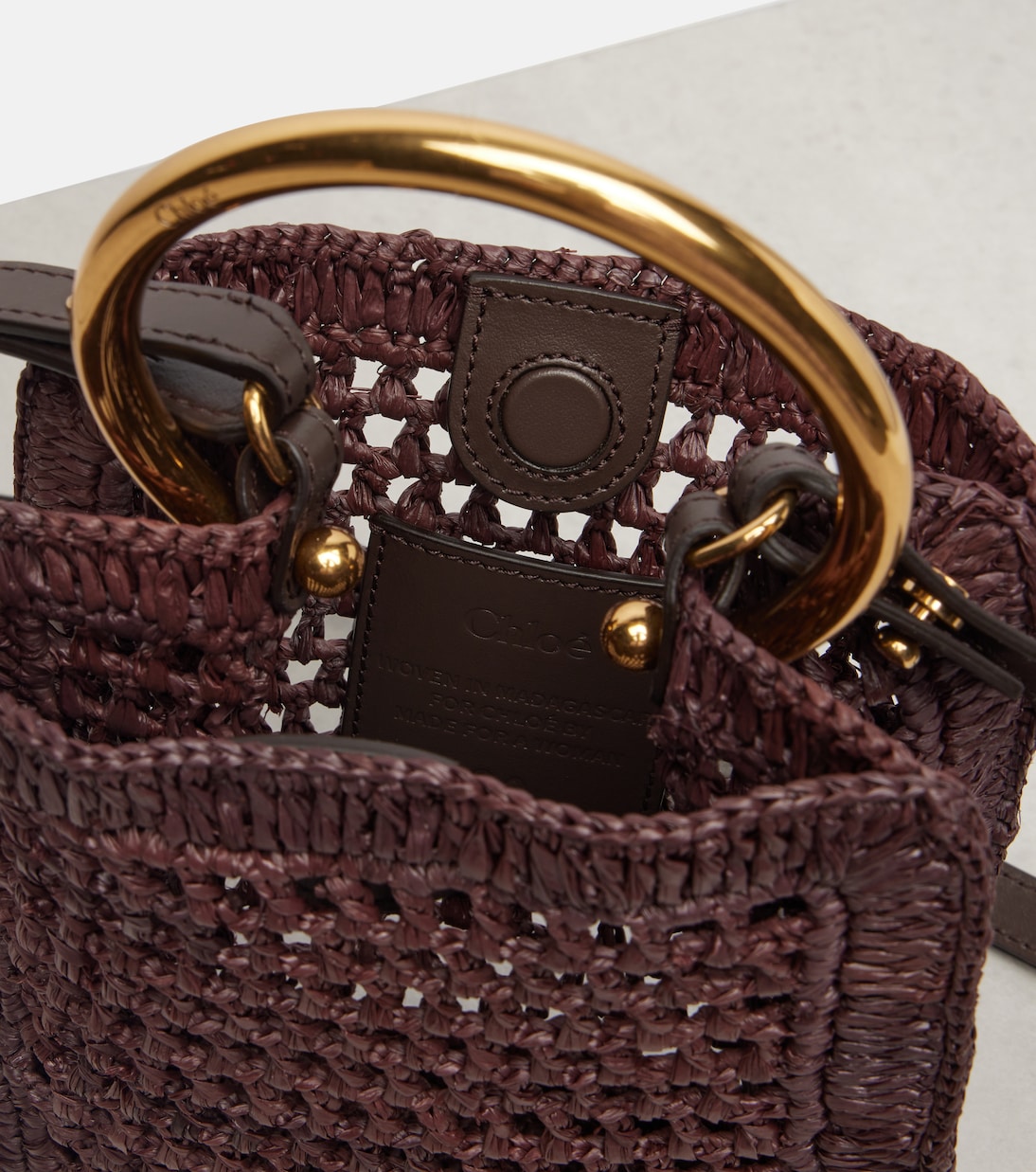 Summer Banana Mini raffia crossbody bag | Chloé
