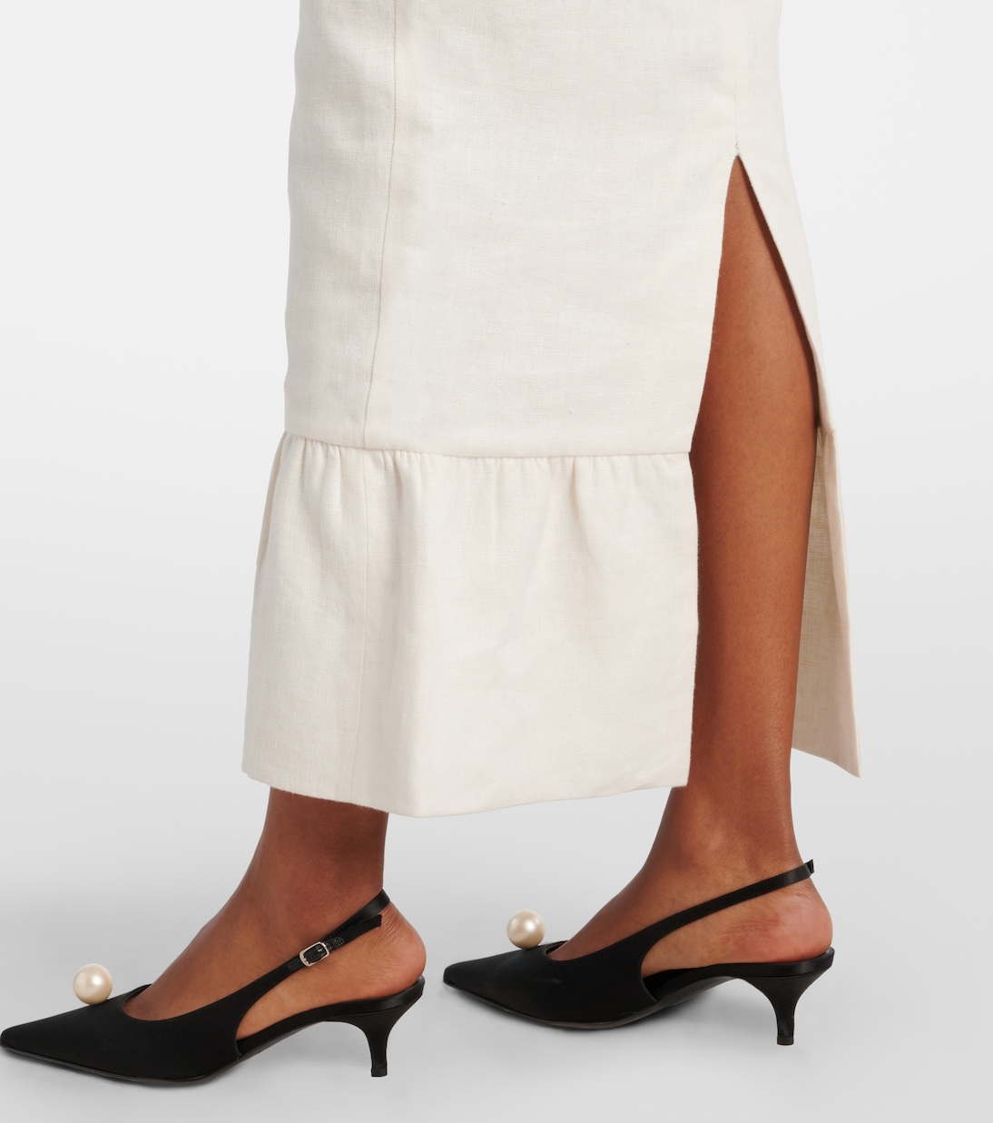 Matilda tiered linen pencil skirt | Posse