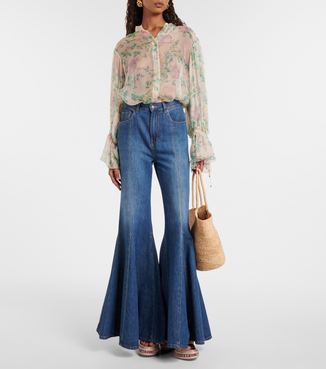 Sandali con plateau Superaclou 85 in pelle | Christian Louboutin