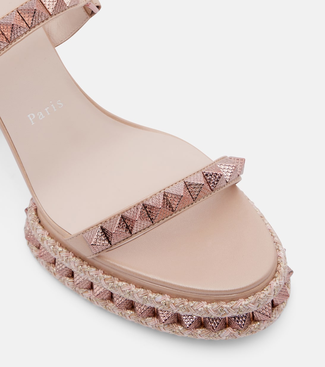Sandali con plateau Superaclou 85 in pelle | Christian Louboutin
