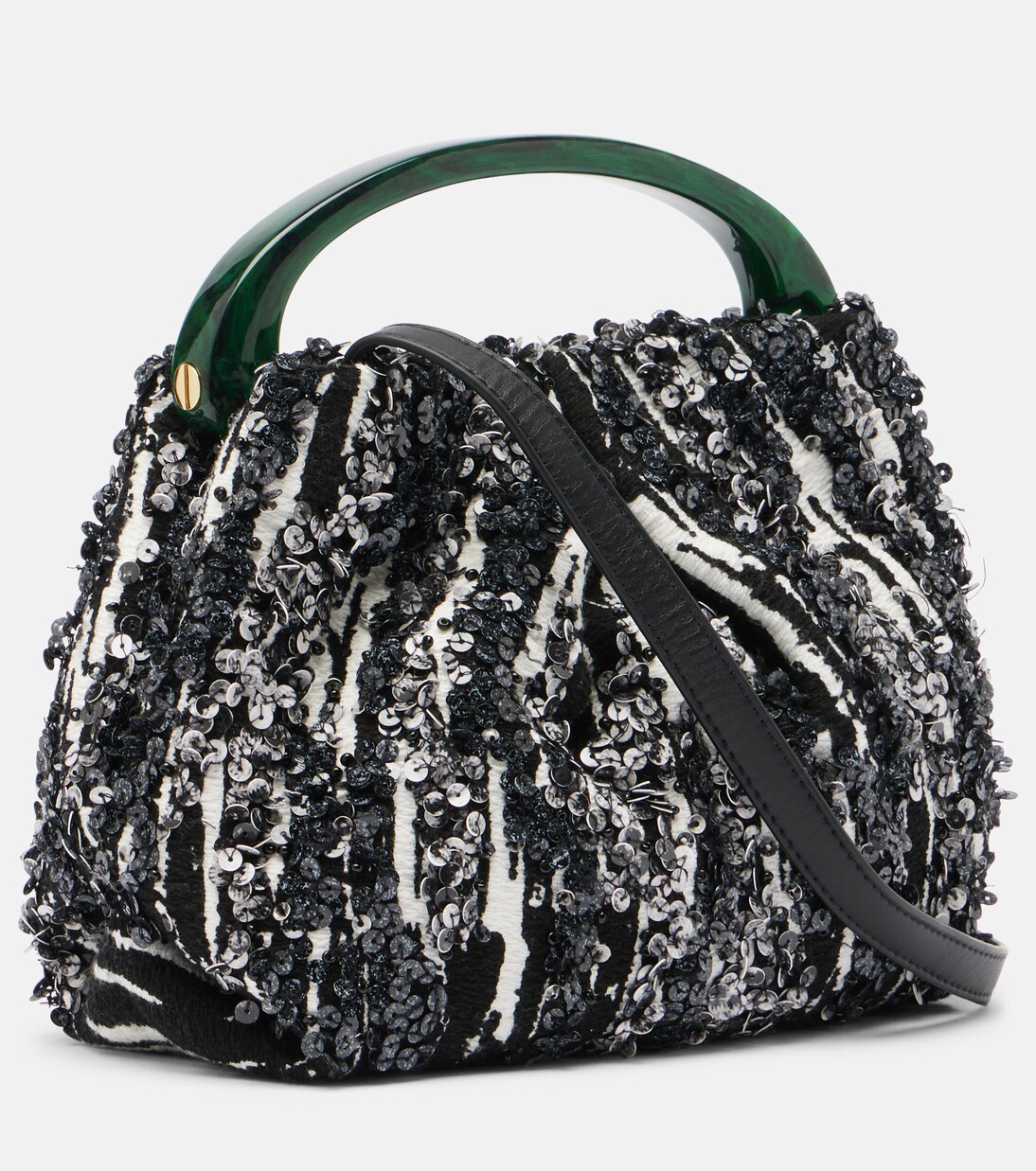 Tote Bag aus Jacquard mit Pailletten | Dries Van Noten