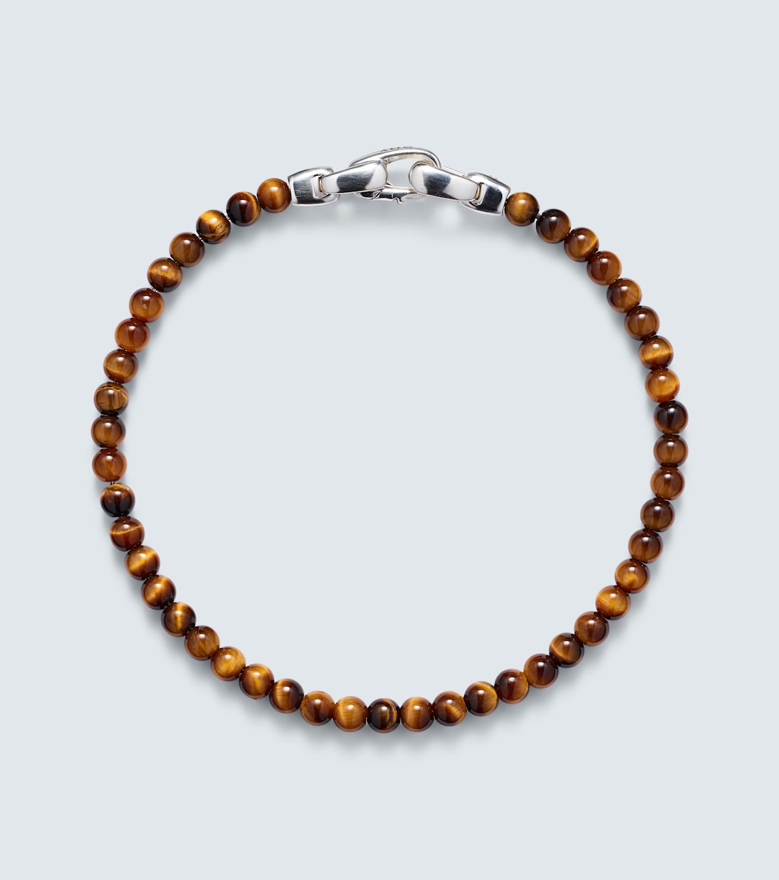 Bracciale Spiritual Beads in argento sterling con occhio di tigre | David Yurman