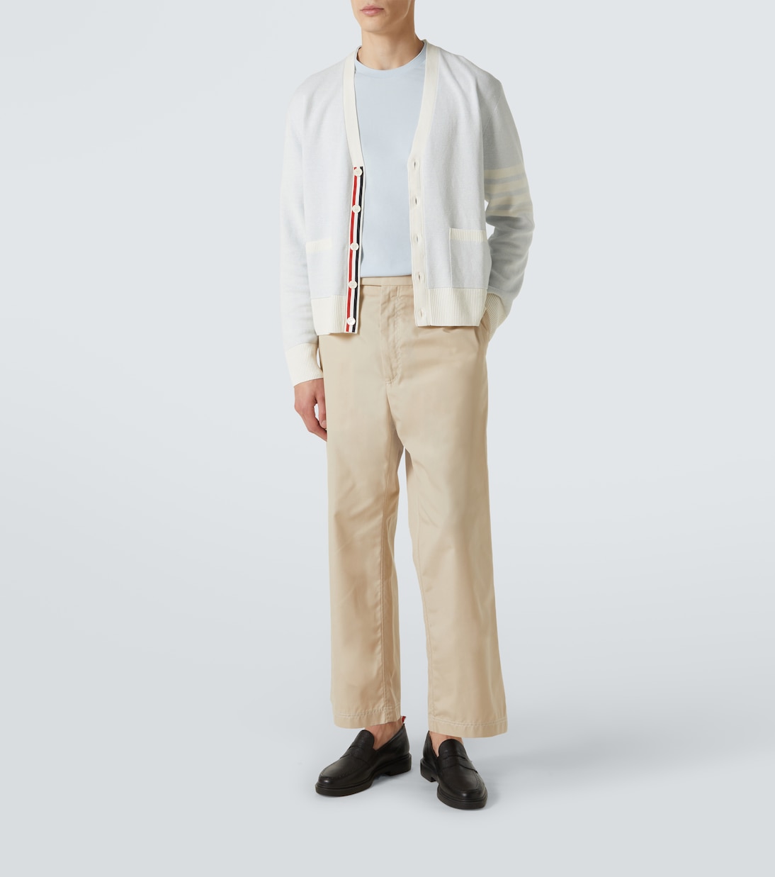T-Shirt 4-Bar aus Baumwoll-Jersey | Thom Browne