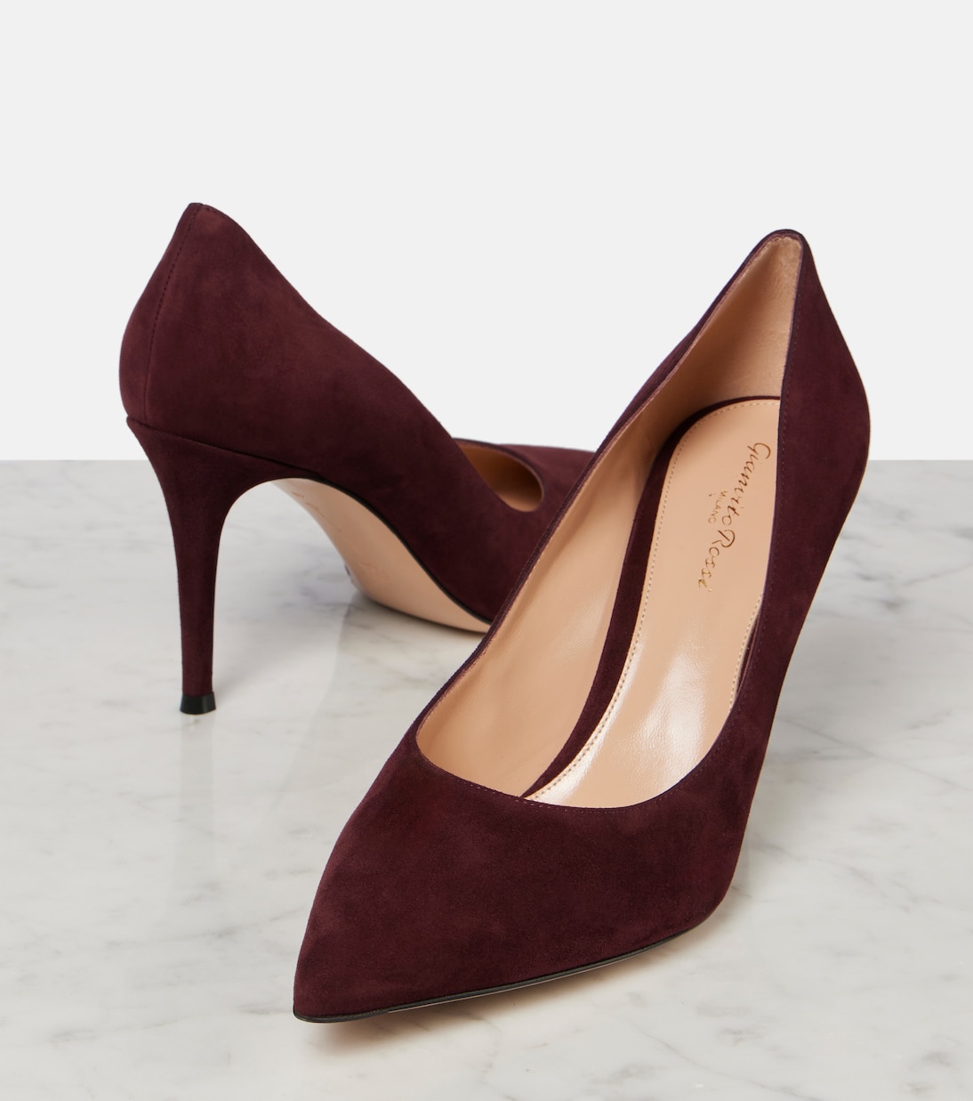 Pumps Gianvito 85 aus Veloursleder | Gianvito Rossi