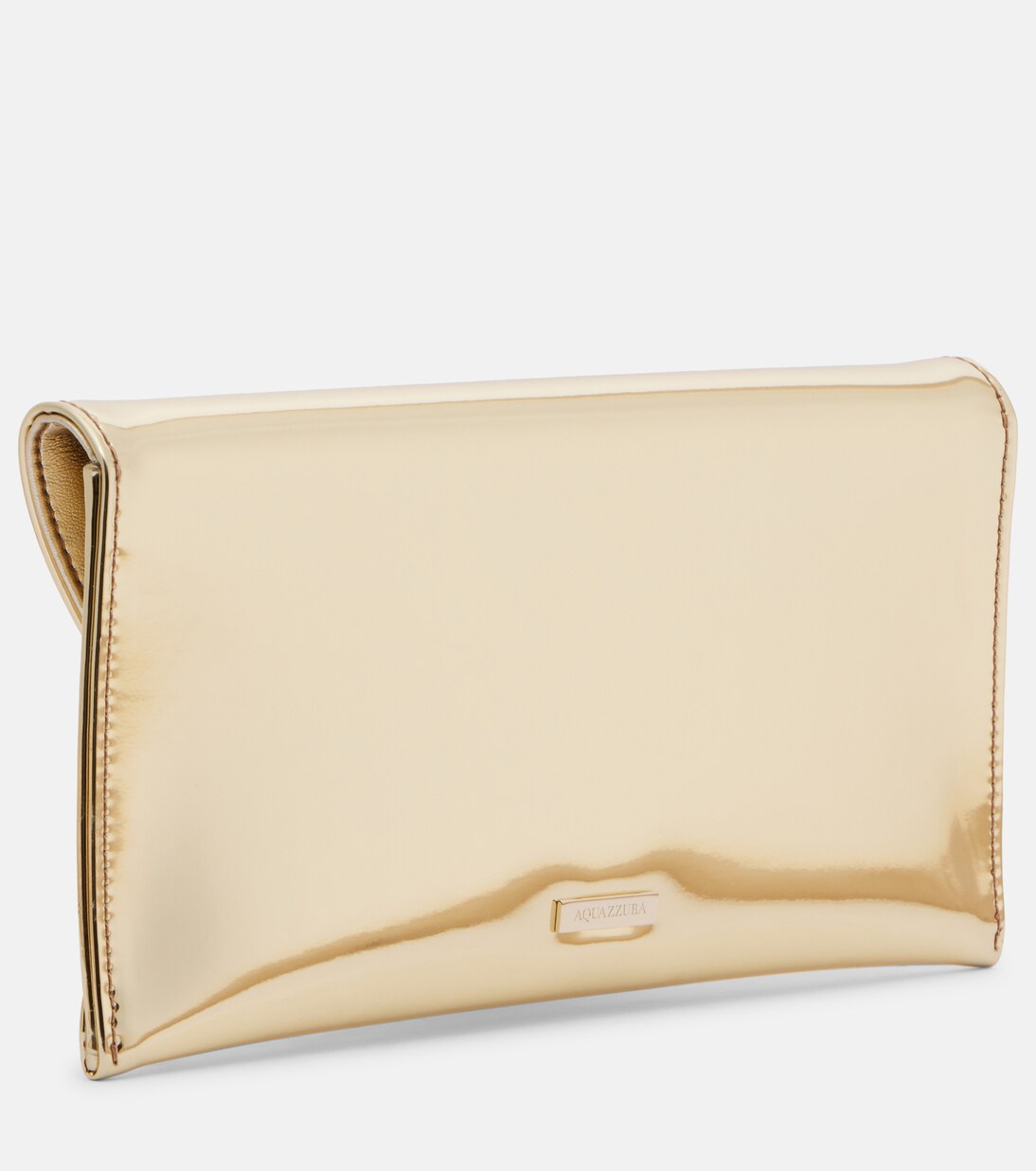 Envelope 메탈릭 레더 클러치 | Aquazzura