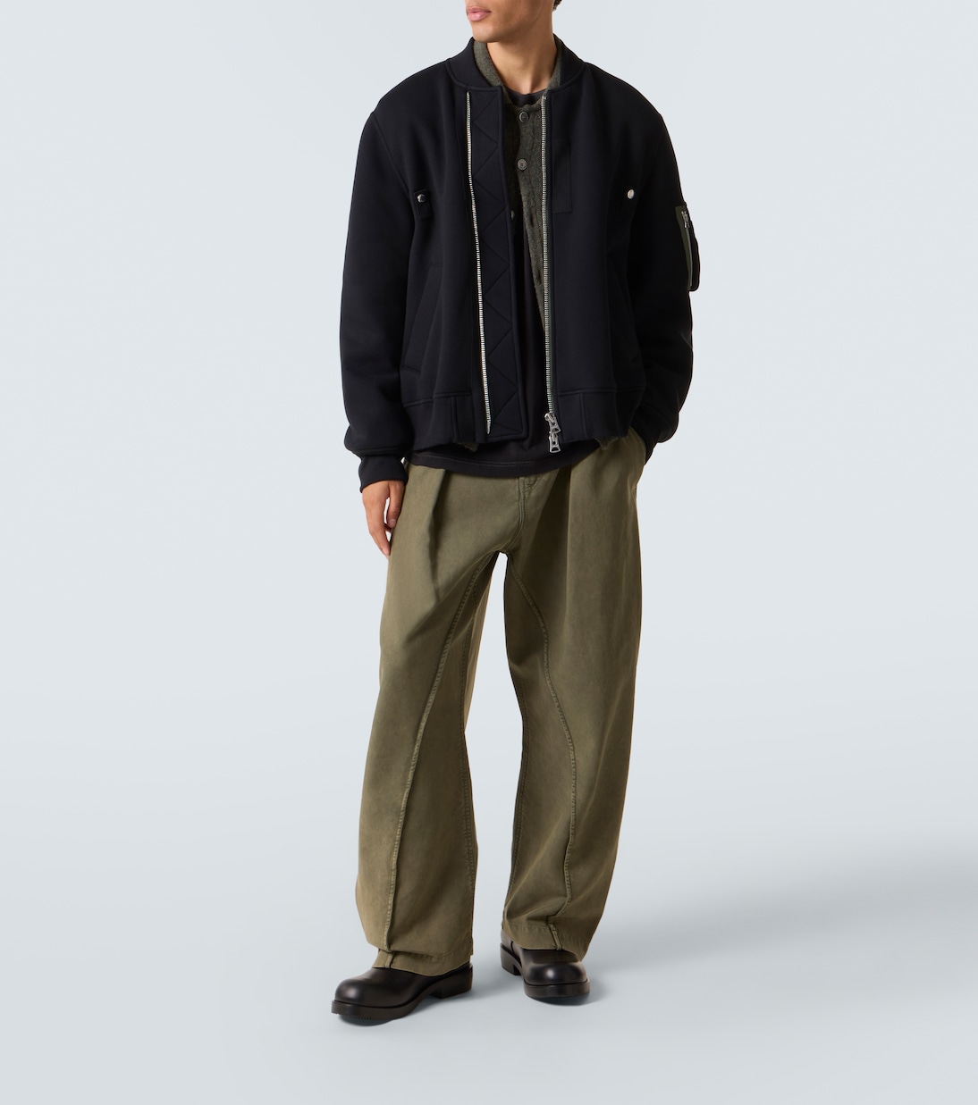 Cotton-blend bomber jacket | Sacai