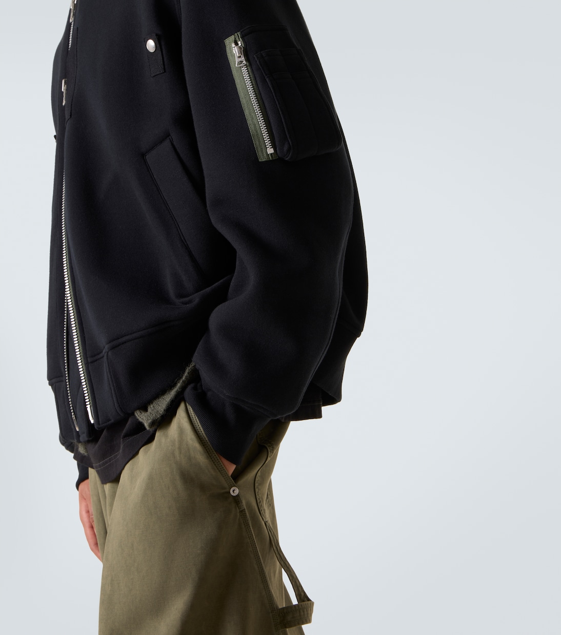 Cotton-blend bomber jacket | Sacai