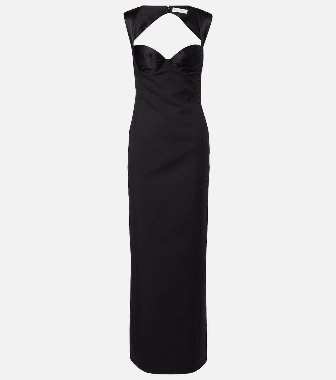 Cutout virgin wool corset gown | Nina Ricci