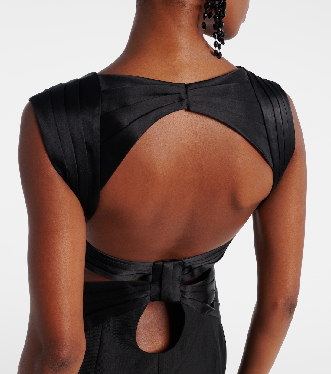 Cutout virgin wool corset gown | Nina Ricci
