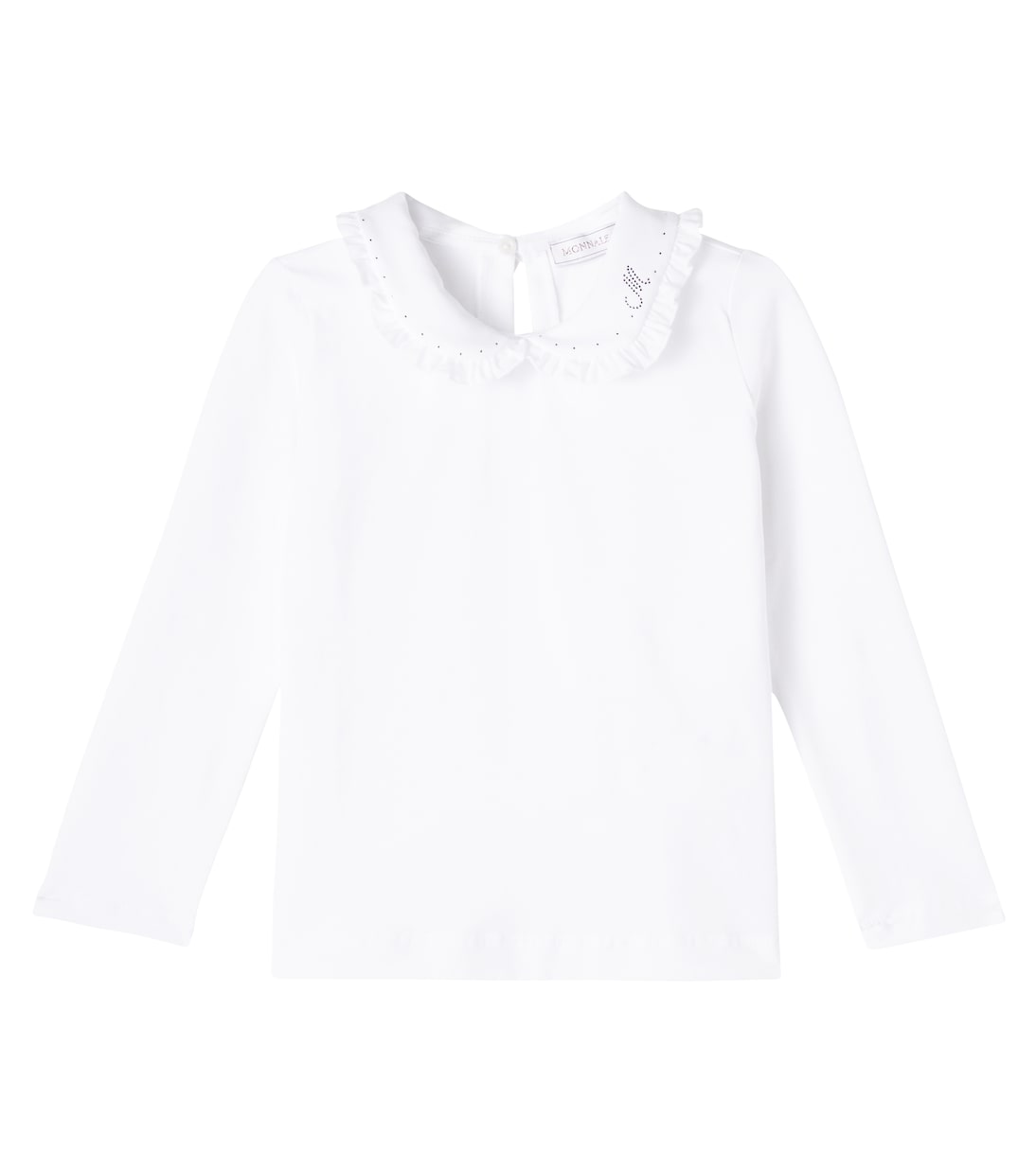 Blusa de popelín en mezcla de algodón | Monnalisa