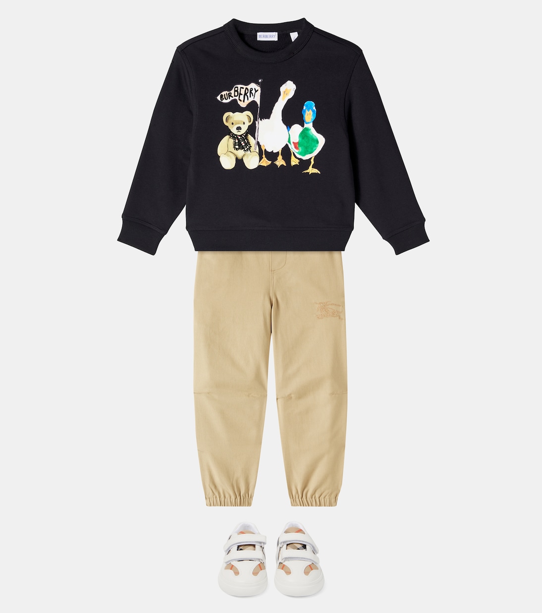 Sweat-shirt imprimé en coton | Burberry Kids