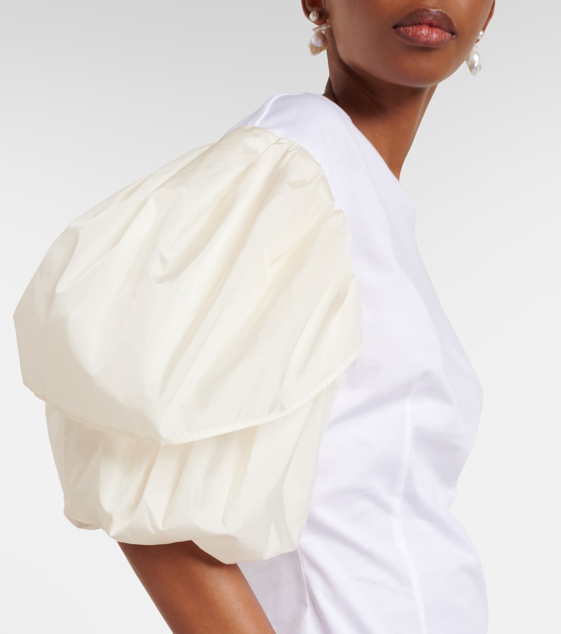 Puff-sleeve cotton jersey T-shirt | Simone Rocha
