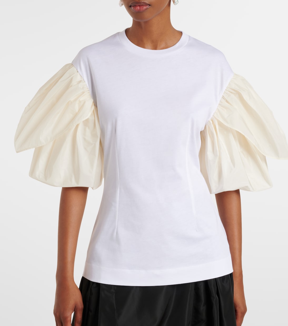 Puff-sleeve cotton jersey T-shirt | Simone Rocha
