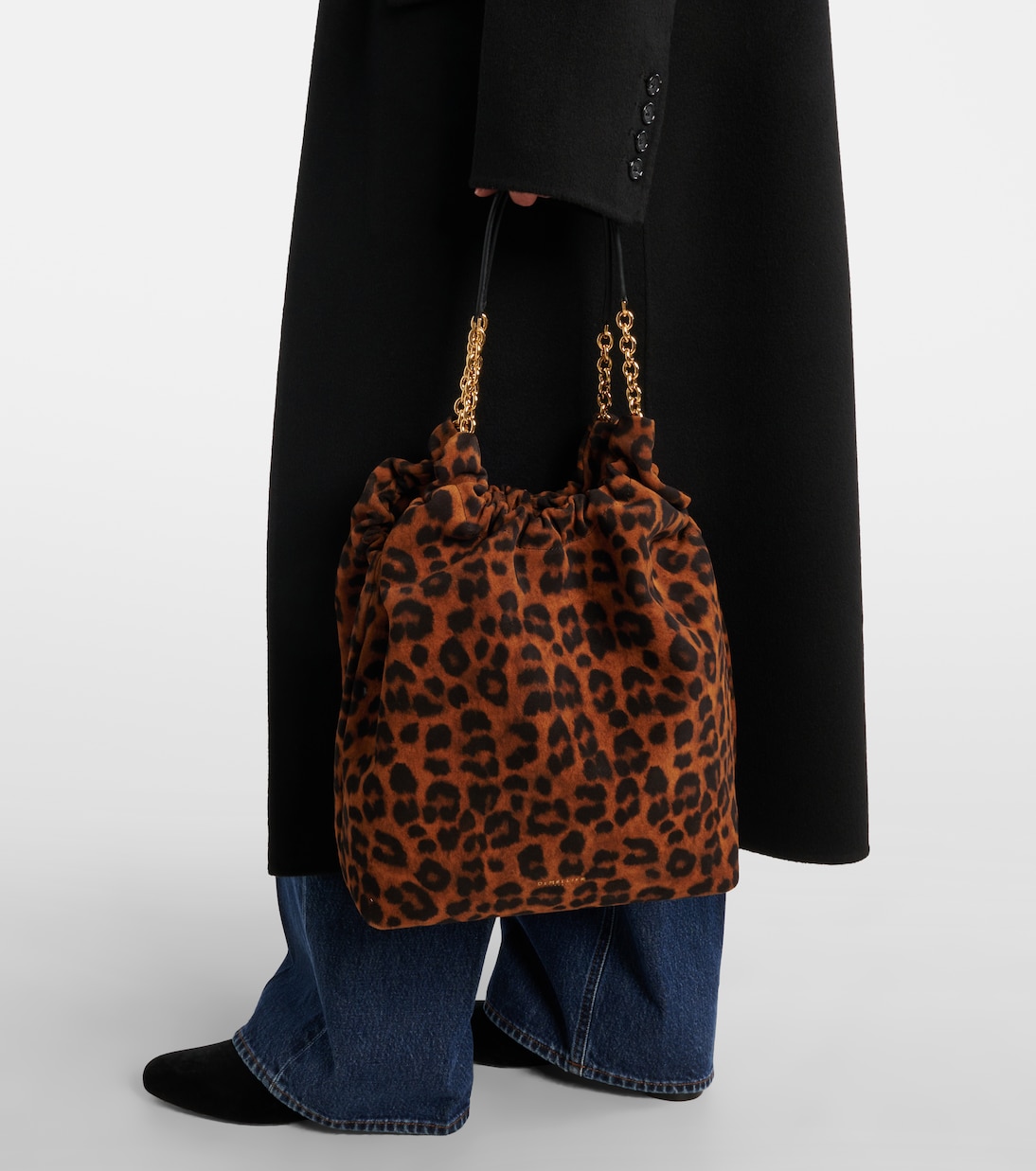 Schultertasche Miami Medium aus Veloursleder | DeMellier