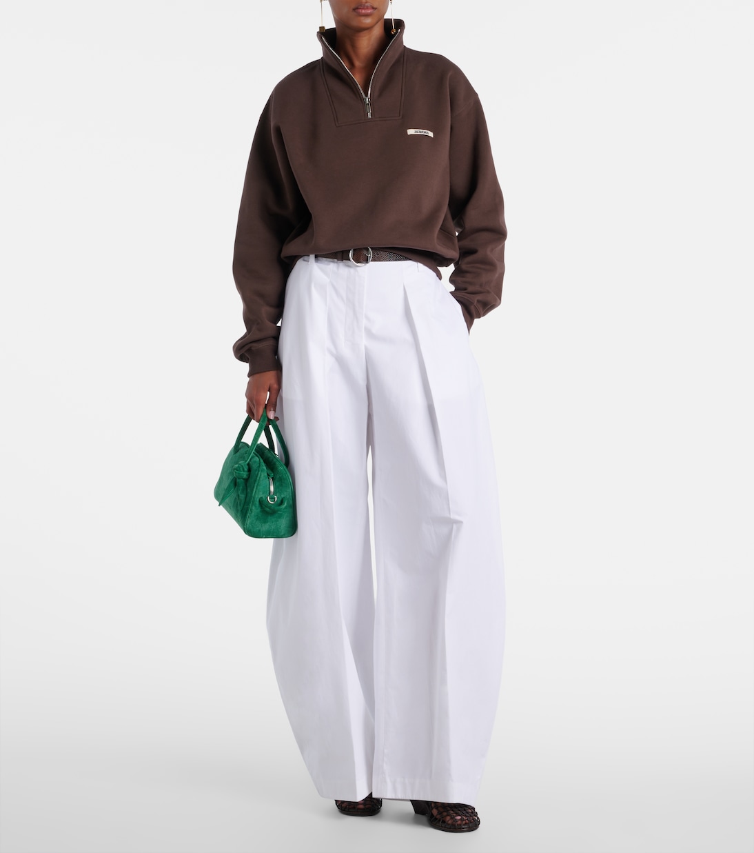 سويت شيرت من فليس القطن بسحّاب نصفي | Jacquemus