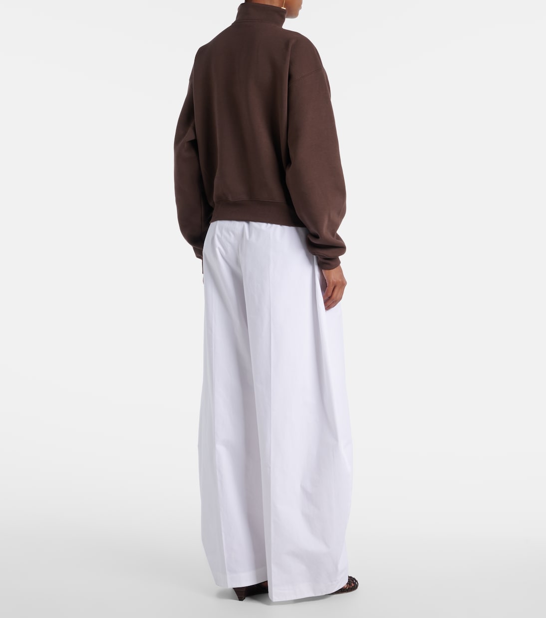 سويت شيرت من فليس القطن بسحّاب نصفي | Jacquemus