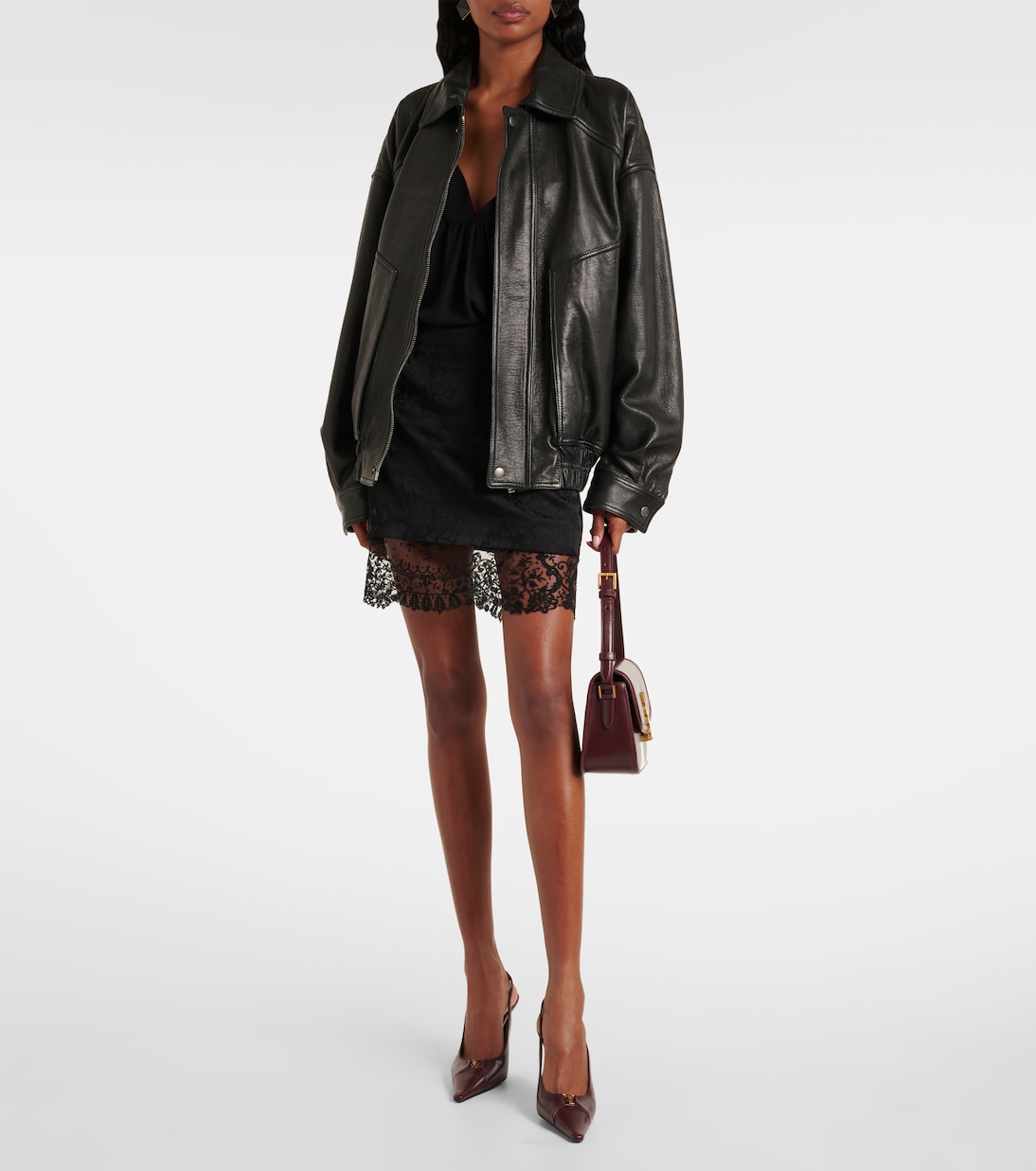 Pumps slingback Babylone Breteuil in pelle | Saint Laurent