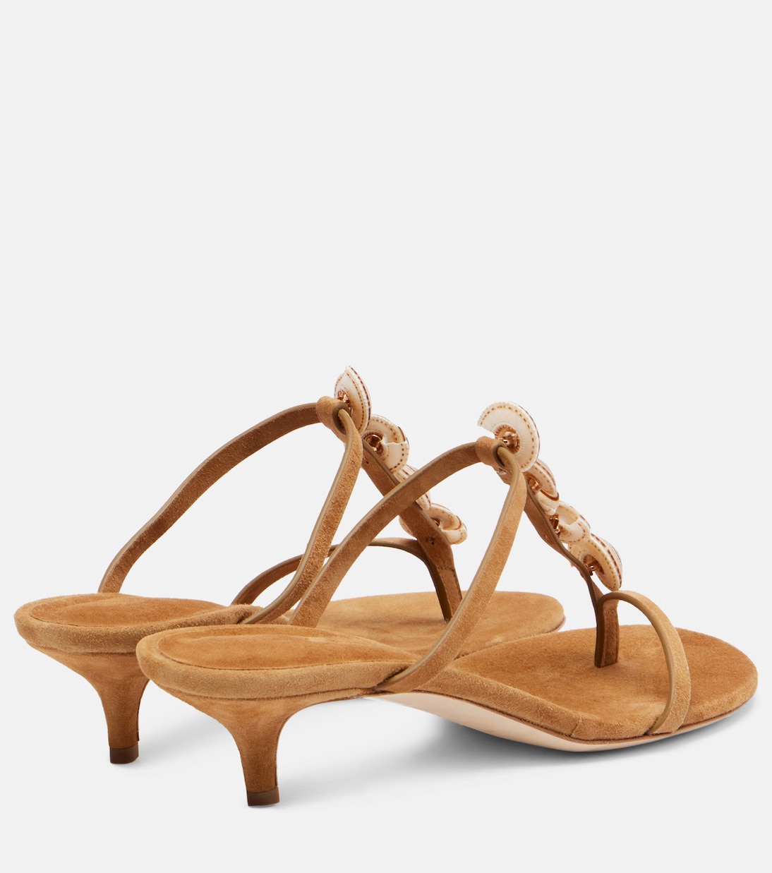 Sandali infradito Sundial Heel 40 in suede | Christopher Esber