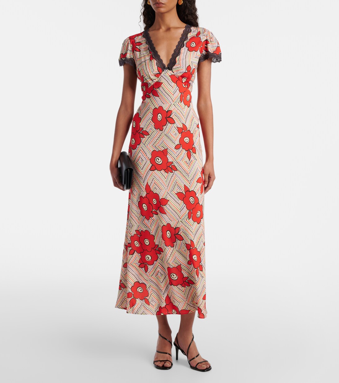 Clarice floral midi dress | Rixo