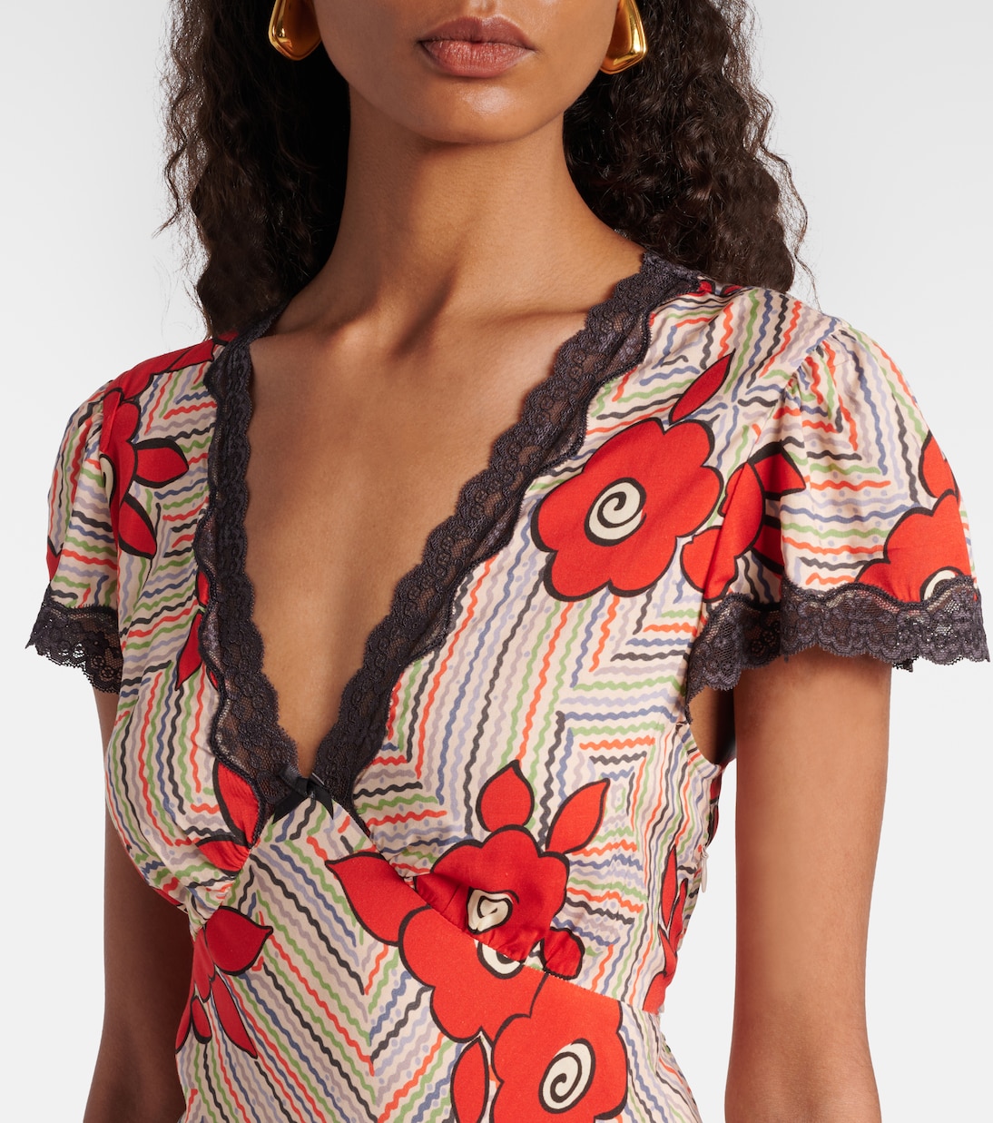 Clarice floral midi dress | Rixo