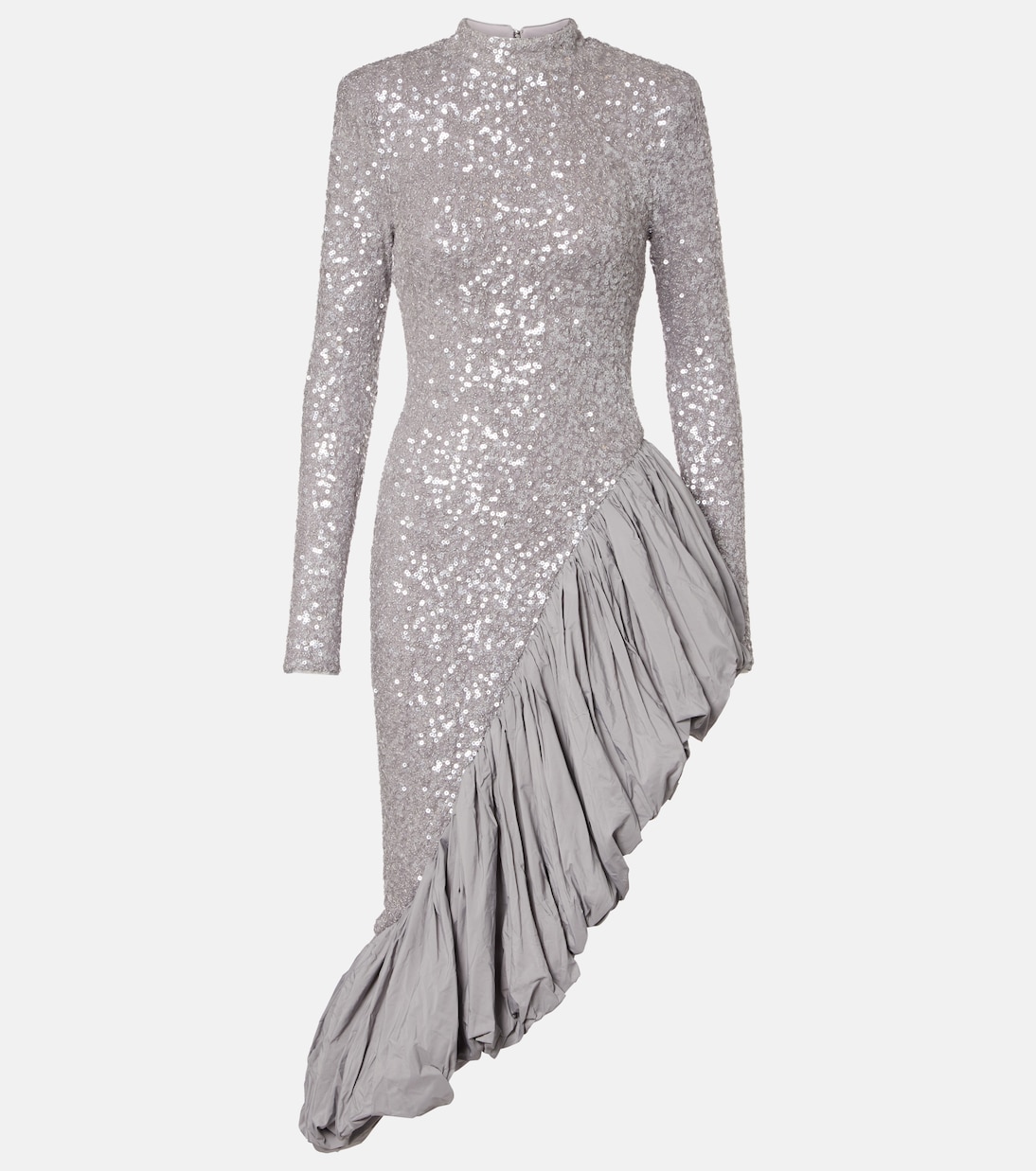 Sequined asymmetric midi dress | Rotate