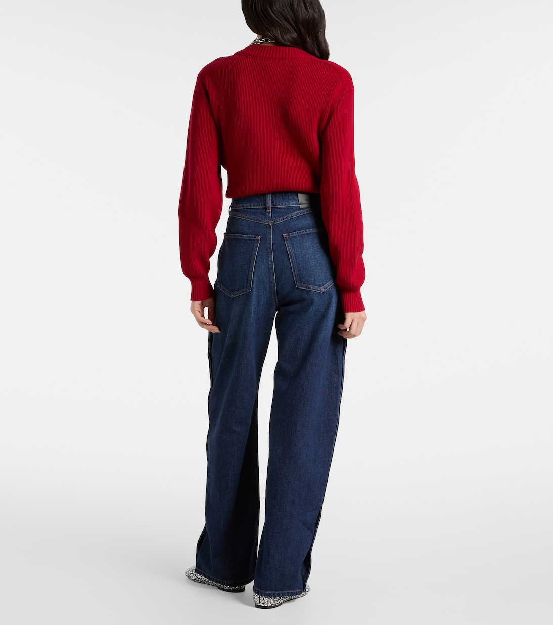 High-rise wide-leg jeans | Sportmax