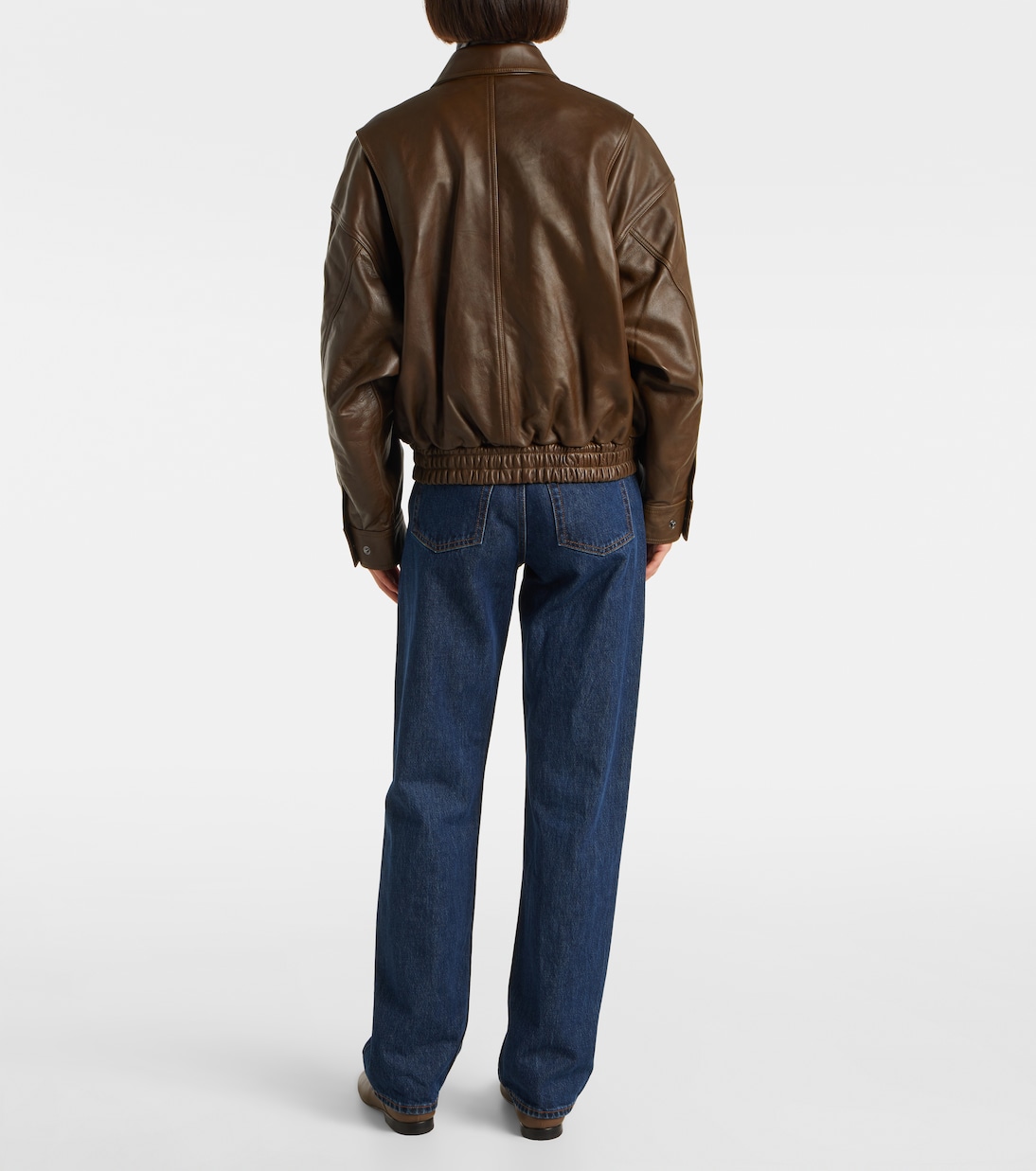 Eugene leather bomber jacket | Staud