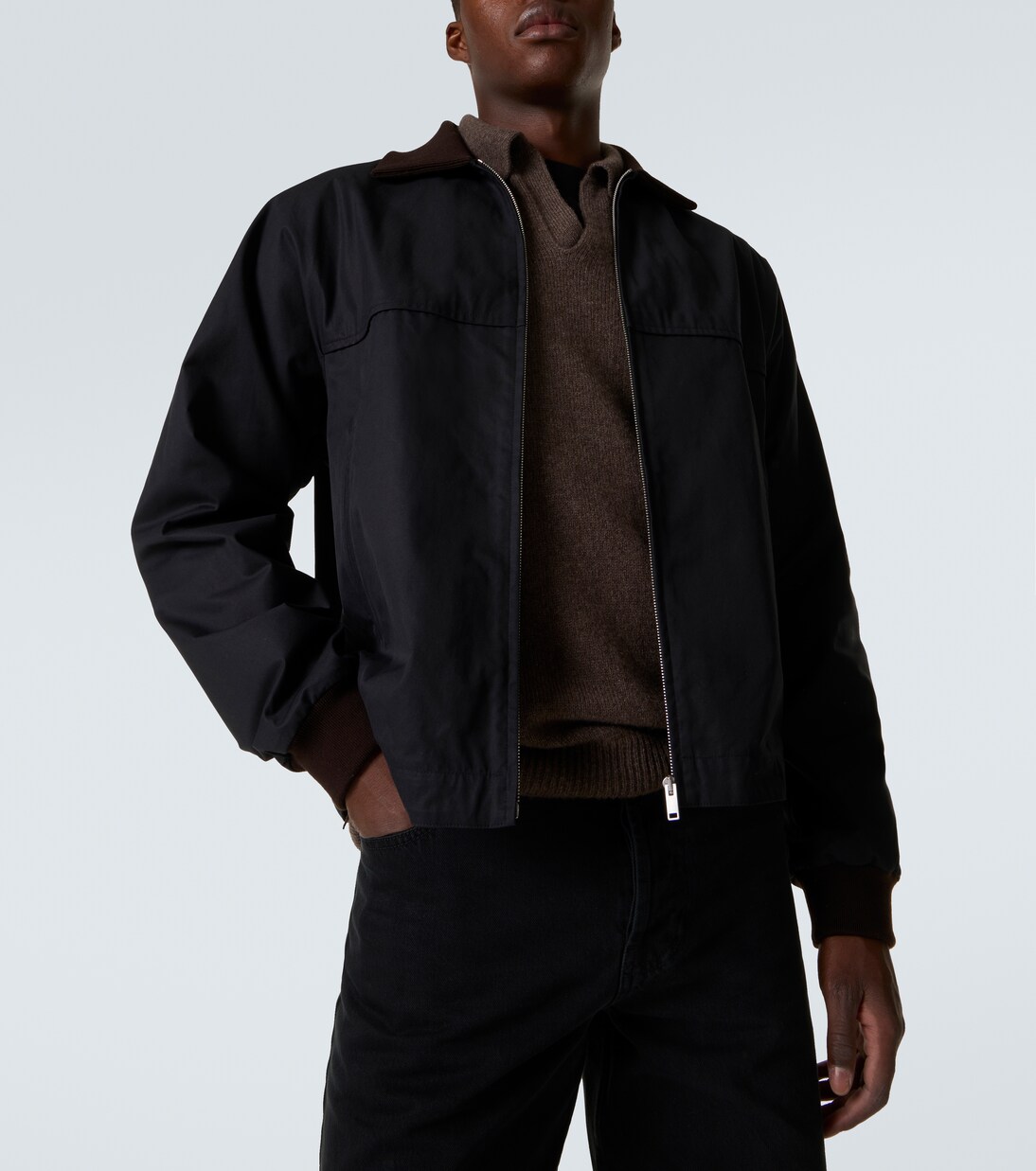 Mantis cotton blouson jacket | The Row